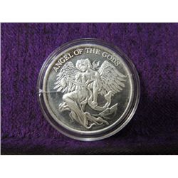 MYTHOLOGICAL LEGENDS ANGEL OF THE GODS SILVER MEDA