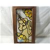 Image 2 : VINTAGE FRAMED UNICORN STAINED GLASS LIKE ART