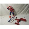 Image 2 : LOT 2 LARGE SPIDERMAN ACTION FIGURE & TOY GUN