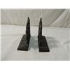 Image 2 : PAIR BRONZE SAIL SHIP BOOKENDS