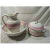 Image 1 : VINTAGE WASH BASIN AND PITCHER WITH CHAMBER POT