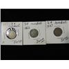 Image 1 : LOT 3 ANTIQUE 3 CENT NICKELS