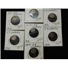 Image 1 : LOT 7 ANTIQUE 3 CENT SILVER COINS