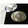 Image 1 : LOT 2 SOLID BRASS & METAL BELT BUCKLES