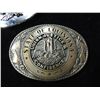 Image 2 : LOT 2 SOLID BRASS & METAL BELT BUCKLES