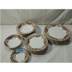 LOT 22 RIDGWAY STAFFORDSHIRE ENGLAND DISHES