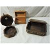 Image 2 : LOT 3 DECORATIVE WOODEN BOXES & CIGAR BOX