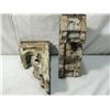 Image 1 : ANTIQUE WEATHERED WOODEN CORBELS