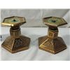 Image 2 : LOT 3 DECORATIVE CANDLE STICK HOLDERS