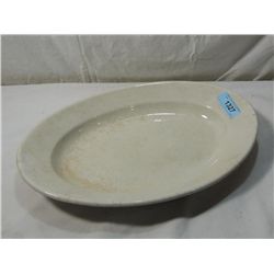 STONEWARE VINTAGE SERVING PLATE