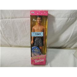 SPARKLE BEACH KEN DOLL IN BOX