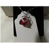 Image 2 : NEW STERLING SILVER NECKLACE WITH HEART PENDANT