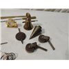 Image 3 : BOX LOT ASSORTED MIXED KEYS BELL LETTER OPENER WHE