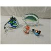Image 1 : LOT 4 MURANO STYLE GLASS PAPERWEIGHTS FIGURES
