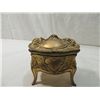 Image 2 : PAIR METAL GOLDTONE ANTIQUE BOXES