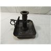 Image 1 : ANTIQUE CANDLE HOLDER WITH TRAY & SNUFFER