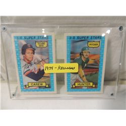 2 1974 KELLOGGS BASEBALL PLAYER CARS