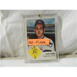 1963 FLEER GLEN HOBBIE BASEBALL CARD