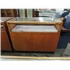 Image 1 : ART DECO WOODEN & GLASS LIGHTED DISPLAY CASE