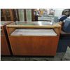 Image 2 : ART DECO WOODEN & GLASS LIGHTED DISPLAY CASE