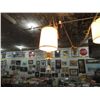 Image 1 : VINTAGE BRASS AND PORCELEIN CHANDELIER