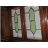 Image 4 : VINTAGE STAINED GLASS HUTCH ON CHEST