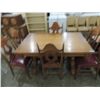 Image 1 : VINTAGE DINNING TABLE & 6 CHAIRS.