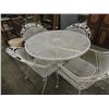 Image 2 : WROUGHT IRON PATIO FURNITURE TABLE & CHAIRS