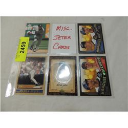 LOT 5 DEREK JETER BASEBALL CARDS