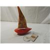 Image 1 : MURANO ITALIAN GLASS SAIL SHIP SCULPTURE