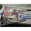 Image 1 : LOT 5 ASSORTED MIXED CHICAGO CUBS & SOX PENNANTS