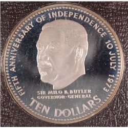 1978 TEN DOLLAR BAHAMAS SILVER