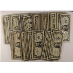 LOT OF (100) SILVER CERTIFICATES