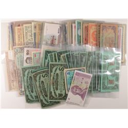 LOT OF (72) FOREIGN CURRENCY NOTES - VARIOUS COUNTRIES