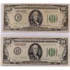 Image 1 : LOT OF (2) 1928 $100.00 FEDERAL RESERVE NOTES ST LOUIS REDEEMABLE IN GOLD