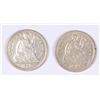 Image 1 : 1854 & 1858 SEATED HALF DIME'S