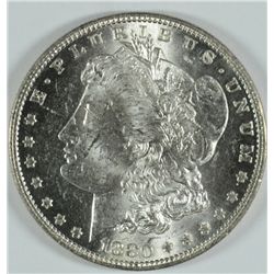 1880-O MORGAN SILVER DOLLAR, MS-63
