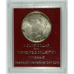 1922-S PEACE SILVER DOLLAR, REDFIELD COLLECTION MS-65
