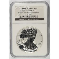 2006-P REVERSE PROOF SILVER AMERICAN EAGLE NGC PF-69