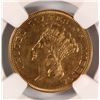 Image 2 : 1855 $3 GOLD NGC AU DETAILS