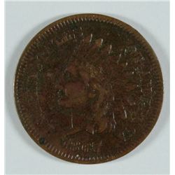 1867 INDIAN HEAD CENT, VF  some minor corrosion