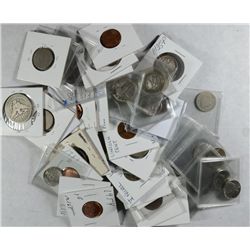 COLLECTORS LOT OF ( 47 ) COINS: BARBER COINAGE, BUFF. NICKELS, CIVIL WAR TOKENS