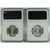 Image 2 : LOT OF ( 2 ) 1963 WASHINGTON QUARTERS, NGC MS-66
