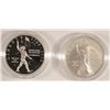 Image 1 : BENJAMIN FRANKLIN COMMEM SILVER DOLLARS: UNC SCIENTIST & Pf. FOUNDING FATHER