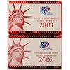 Image 1 : 2002 AND 2003 SILVER PROOF SETS IN ORIGINAL PACKAGING