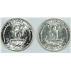 Image 2 : 1949 AND 1949-D BU WASHINGTON QUARTERS  NICE WHITE COINS!