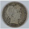 Image 1 : 1913 BARBER HALF DOLLAR, G/VG  KEY DATE!