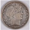 Image 1 : 1900 BARBER HALF DOLLAR, XF/AU-45 ORIGINAL