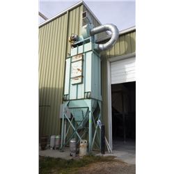 Dust collector ventilation system outside back door