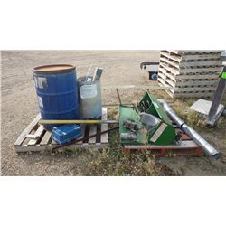 Pallets of scrap metal